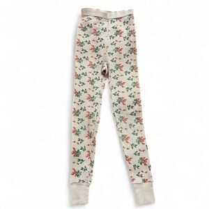 VINTAGE • Kawaii Cottagecore Strawberry Healthknit Long John PJ Leggings XXS XS